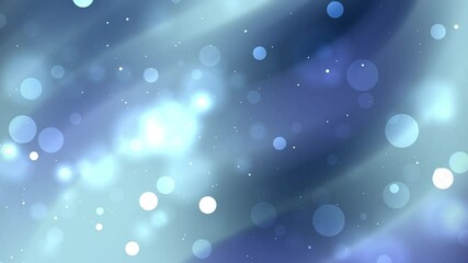 Dreamy bokeh background with soft blue gradients and glowing light orbs. Ideal for elegant design, fantasy scenes, or festive themes. - Powered by Adobe