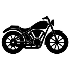 vintage motorcycle isolated on white