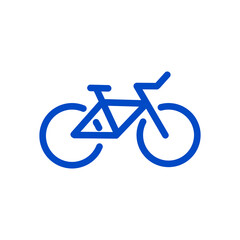 Fototapeta premium Bicycle Icon – Minimal Bike Silhouette Vector Symbol.自転車のアイコン／シンプルなバイクシルエット素材