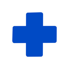 【Healthcare Icons – Symptoms】Medical Cross Icon – Black Plus Symbol Vector for Healthcare/ 医療マークのアイコン／黒い十字の救急シンボル素材