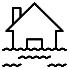 Tsunami in vector illustration