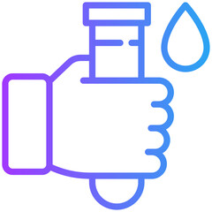 Blood test icon for cancer diagnosis, website, application, printing, document, poster design, etc