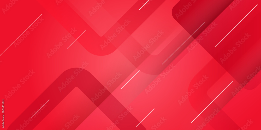 Poster abstract red geometric background. abstract red stripes overlapping layer with minimal gradient.mode