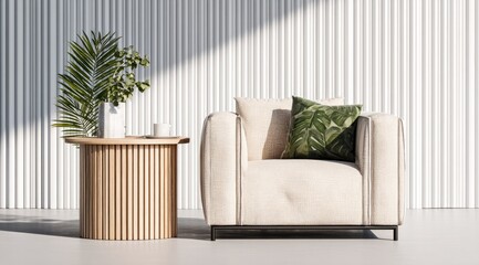 Elegant Armchair with Peaceful and Serene Atmosphere
