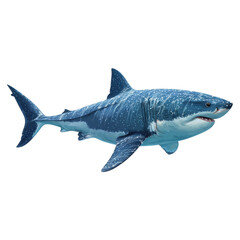 Fototapeta premium Majestic Shark: A Master of the Ocean with Transparent Background