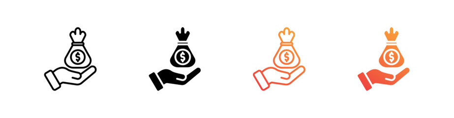 Bonus Multiple Style Icon Set Vector 