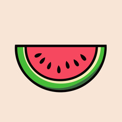 watermelon vector illustration