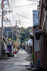 A winter alley in Kyoto, Japan