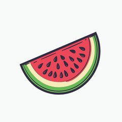 watermelon vector illustration