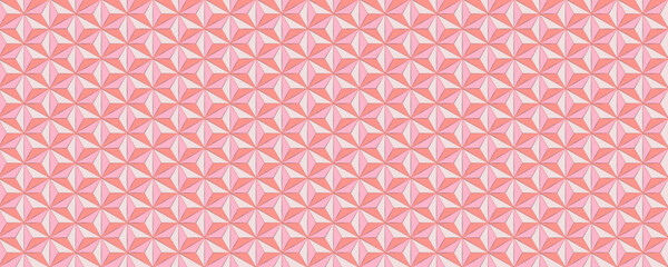 Seamless Geometric Line Pattern in Pink and Red.