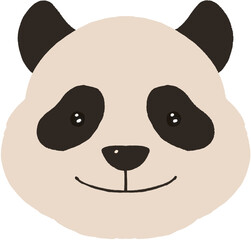 Cute panda illustration