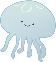  cute jellyfish illustration