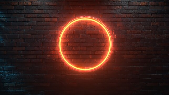 Contest – Fluorescent Neon Sign on Brick Wall Front


