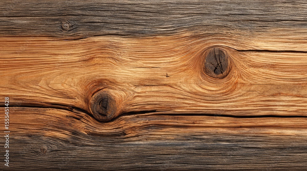 Poster close-up view of detailed grain patterns on natural wood surface highlighting texture and character 
