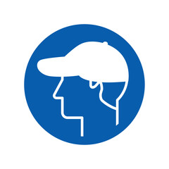 mandatory safety signs icon_cap required round shapes