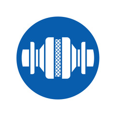 mandatory safety signs icon_flame arrester must be worn round shapes