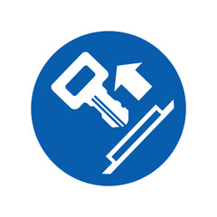 mandatory safety signs icon_pull key round shapes