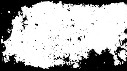 Grunge Border Texture with Eroded Edges and Scattered Speckle Pattern