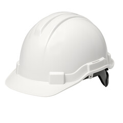 Fototapeta premium White safety helmet isolated on transparent background