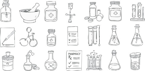 set of different medicals icons