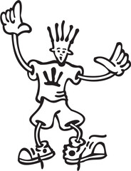 Tribal Dancer Character Illustration