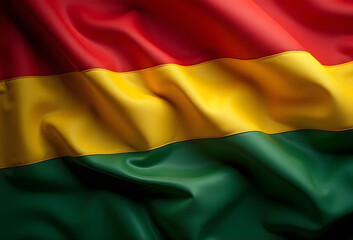 Obraz premium Red, yellow and green flag, Juneteenth and colorful background concept