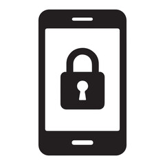 Mobile Security A Smartphone Displaying a Padlock Symbol for Protection and Data Privacy Ensuring Digital Safety