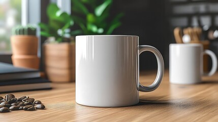 Mug Mockup for Custom Coffee Cup Designs Representing Personalized Drinkware Custom Gifts and Promotional Merchandise for Retail Corporate Gifts and E-commerce Marketing