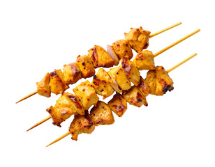 Grilled chicken skewers delicious healthy food