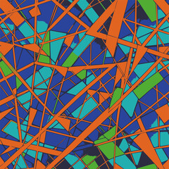 Fototapeta premium Colorful geometric abstract art. Vector background. EPS 10 version.