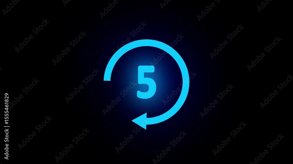 Poster 10 second countdown timer animation, ten seconds stopwatch icon animation .analog timer icon .