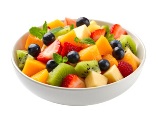 Fresh mixed fruit salad vibrant colors