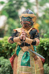Traditional khon dance performance in thailand a cultural showcase of the ramayana