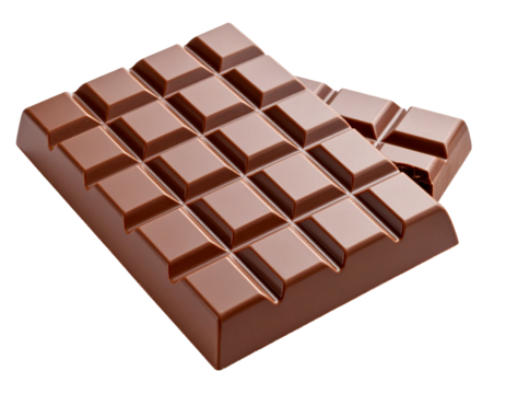Milk chocolate bar sweet and tasty