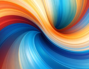 Abstract swirl of vibrant colors