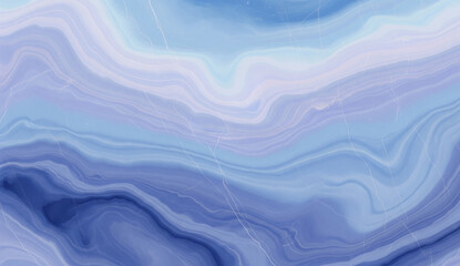 Fototapeta premium Flowing Blue Marble Texture with Smooth Waves and Subtle Veining