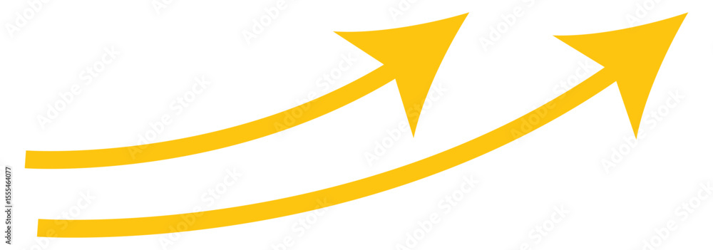 Poster long arrow vector. flat style arrow symbol. vector illustration. long curve arrow icon.