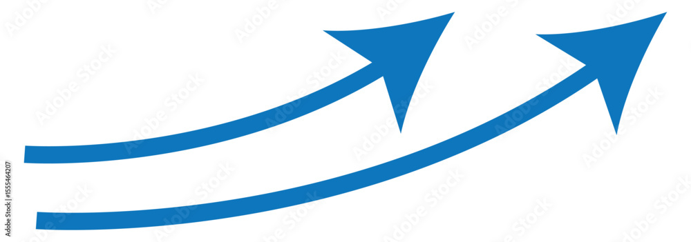 Poster long arrow vector. flat style arrow symbol. vector illustration. long curve arrow icon.