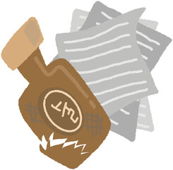 쓰레기 분리수거 재활용 일러스트