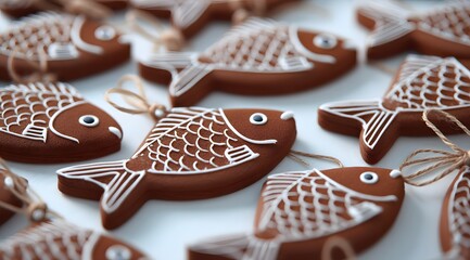 Delightful Fish Shaped Decorated Cookie Treats Abound
