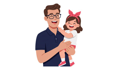 Father with his daughter 