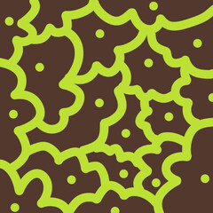 abstract subtle pattern of green lines and dots.