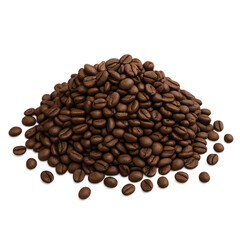 Obraz premium coffee beans on white background