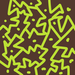 abstract subtle pattern of green lines and dots.
