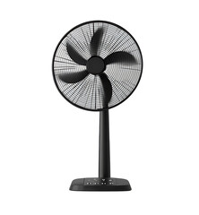 Obraz premium Electric fan graphic rendered on transparent background suitable for home appliance branding, digital content, and marketing assets