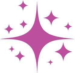 Generative AI logo icon magic sparkle stars Artificial intelligence