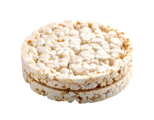 Stack of rice cakes isolated snack