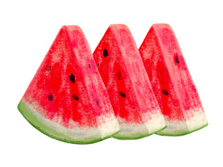 スイカ（三角カット）3枚