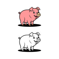 piggy bank vector illustration