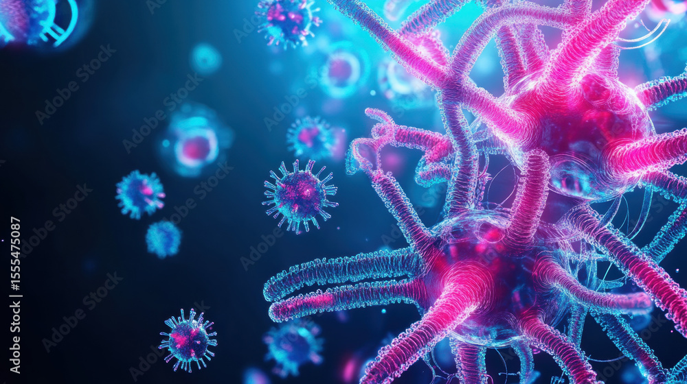Poster bacteria, bacteria creating intricate fractal growth patterns captured in a detailed image.
